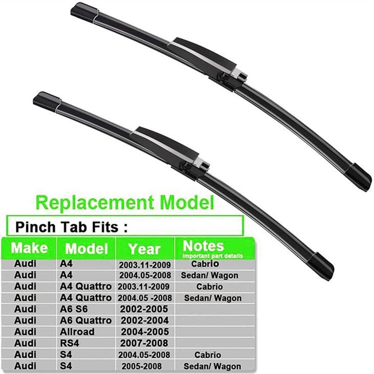 thumbnail image 2 of Toocene 22" Windshield Wiper Blades – For Mercedes-Benz C-Class W203, CLC CL203, CLK-Class C209 – Pair 2 of 2