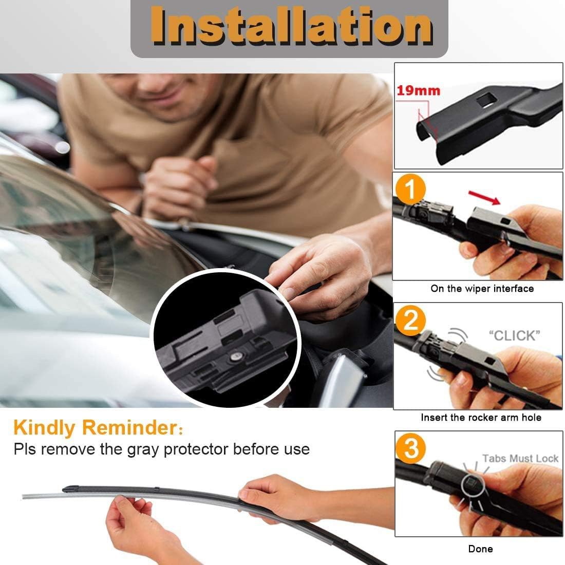Installation Windshield Wipers for Audi A5 2023 Installation Windshield Wipers for Audi A5 2023