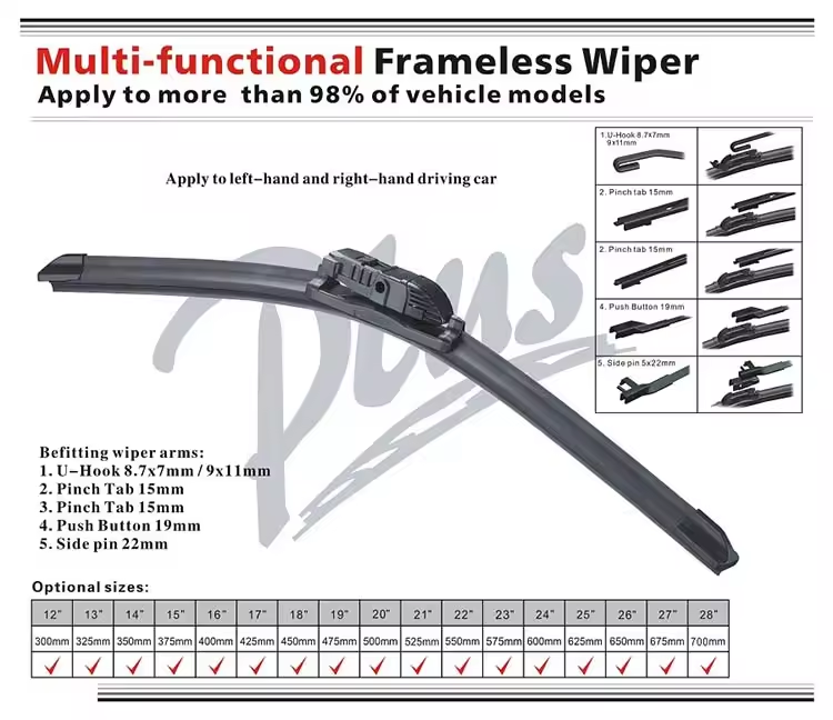 frameless wiper frameless wiper