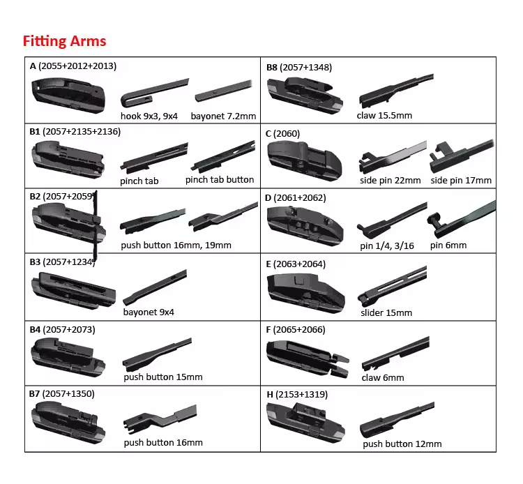 wiper blade inserts wiper blade inserts